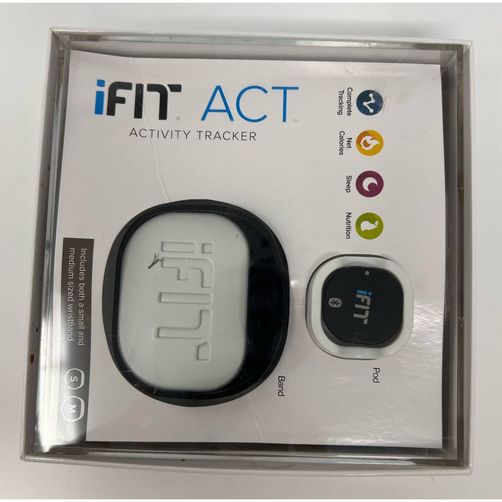 iFit Act Activity Tracker Pod‎ and Two Black Bands Small Large